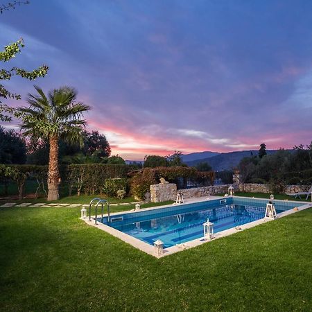 Sea View Villa Stelios With Private Pool Near The Beach Kalyves Exterior photo