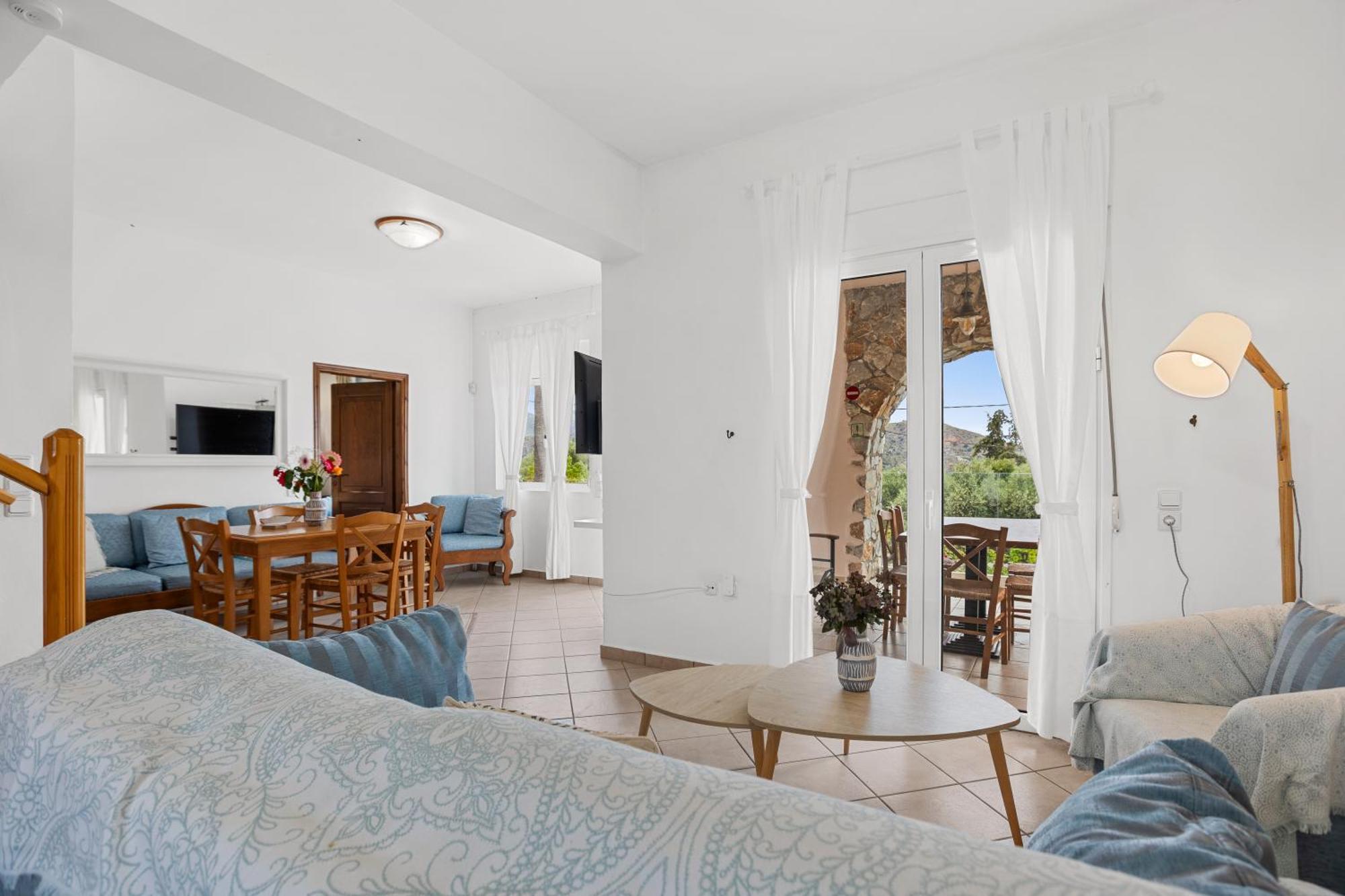 Sea View Villa Stelios With Private Pool Near The Beach Kalyves Exterior photo